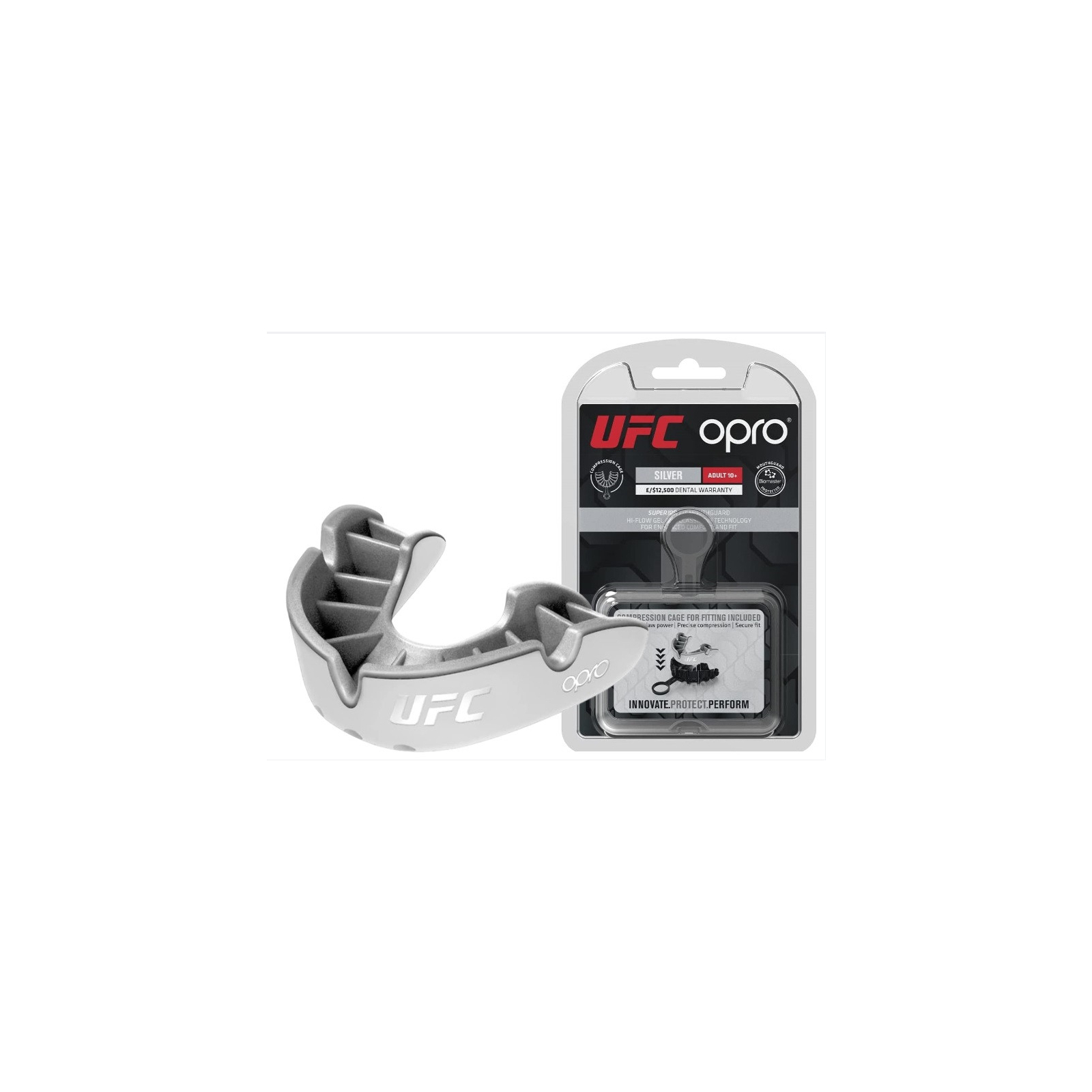 Капа Opro Silver доросла White/Black 102502005 (Silver_White/Black)