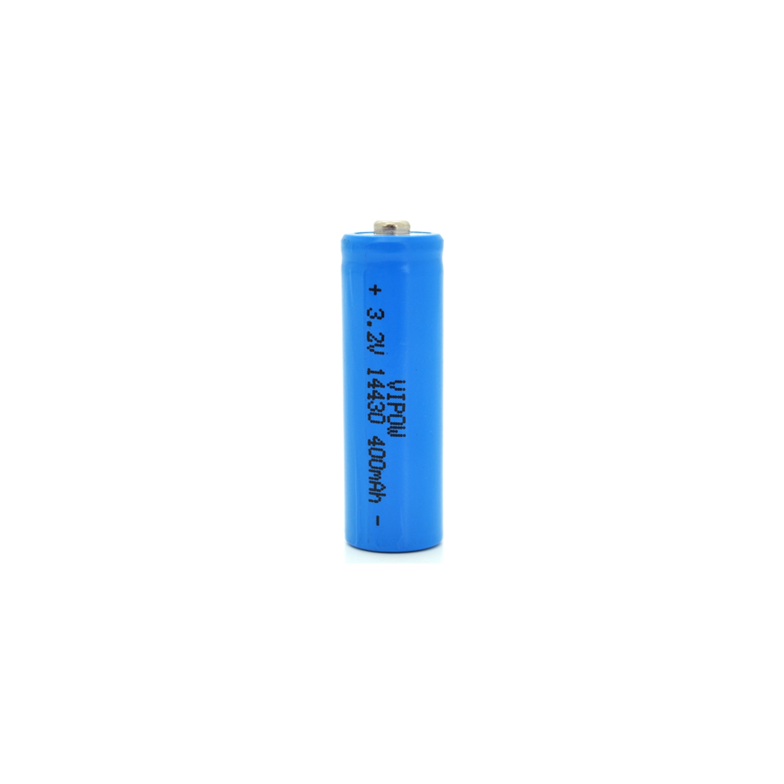 Аккумулятор 14430 LiFePO4 (size 3/4AA), 400mAh, 3.2V, TipTop, blue Vipow (IFR14430-400mAhTT / 25540)