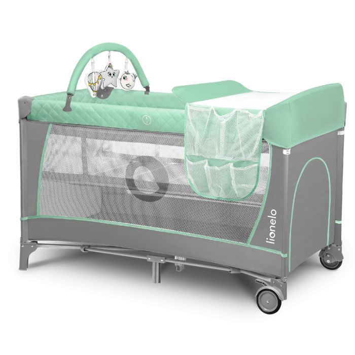Детский манеж Lionelo Flower Turquoise (LO-FLOWER TURQUOISE) изображение 2