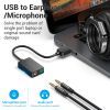Звуковая плата Vention Audio USB 2х3,5 мм jack 0.15m (CDYB0) изображение 3