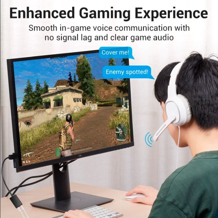 Звуковая плата Vention Audio USB 2х3,5 мм jack 0.15m (CDYB0) изображение 4