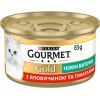 Вологий корм для кішок Purina Gourmet Gold. Ніжні биточки з яловичиною і томатами 85 г (7613035442474)