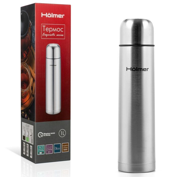 Термос Hölmer Exquisite 1000 мл Червоний (TH-01000-SRR Exquisite) изображение 12