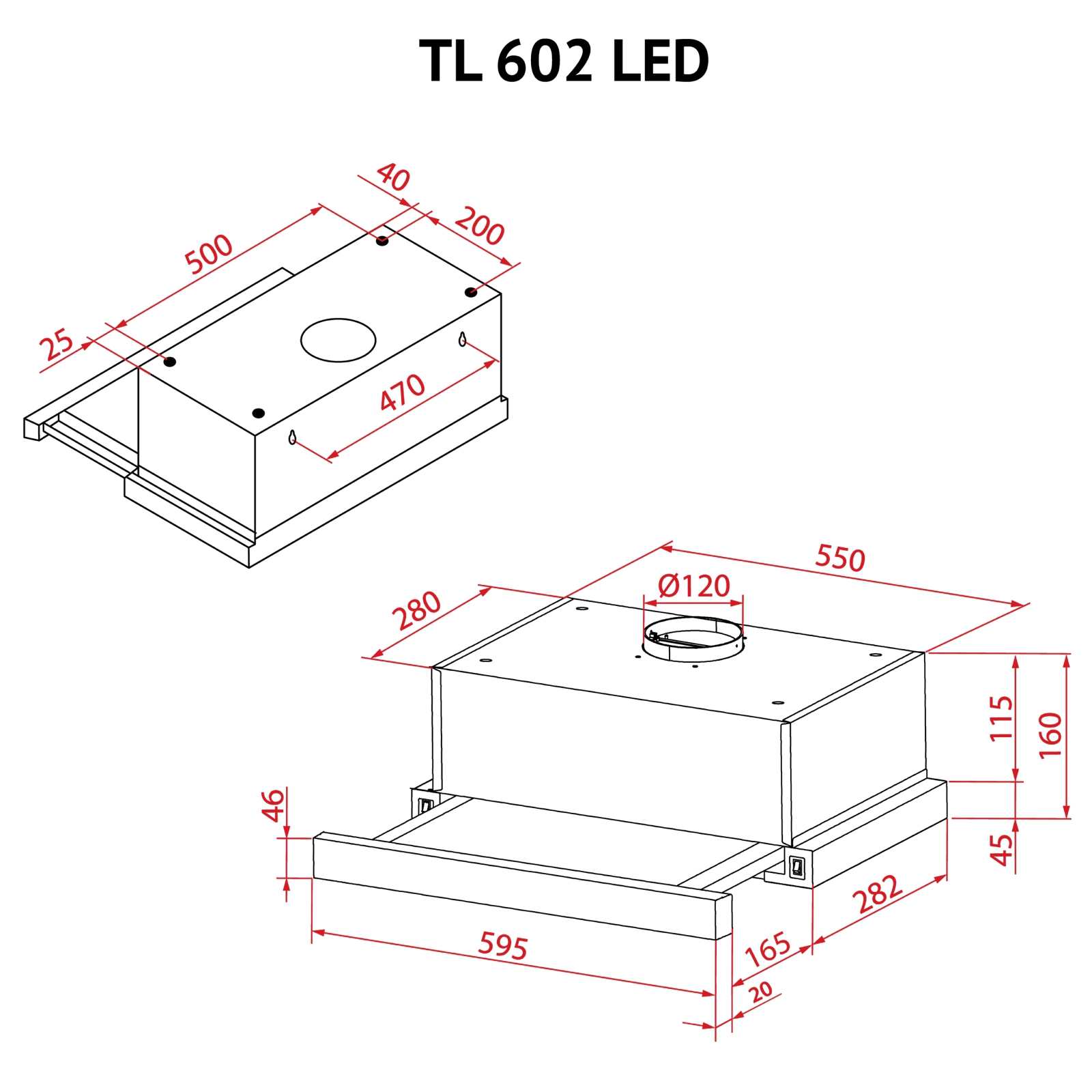 Вытяжка кухонная Perfelli TL 602 WH LED изображение 12