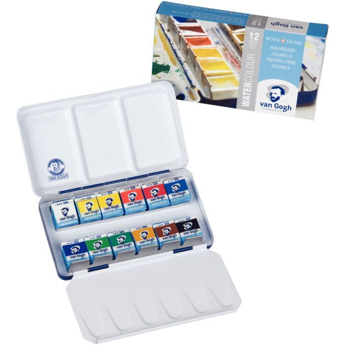 Акварельные краски Royal Talens Van Gogh 12 цветов + кисточка (8712079049003) изображение 2
