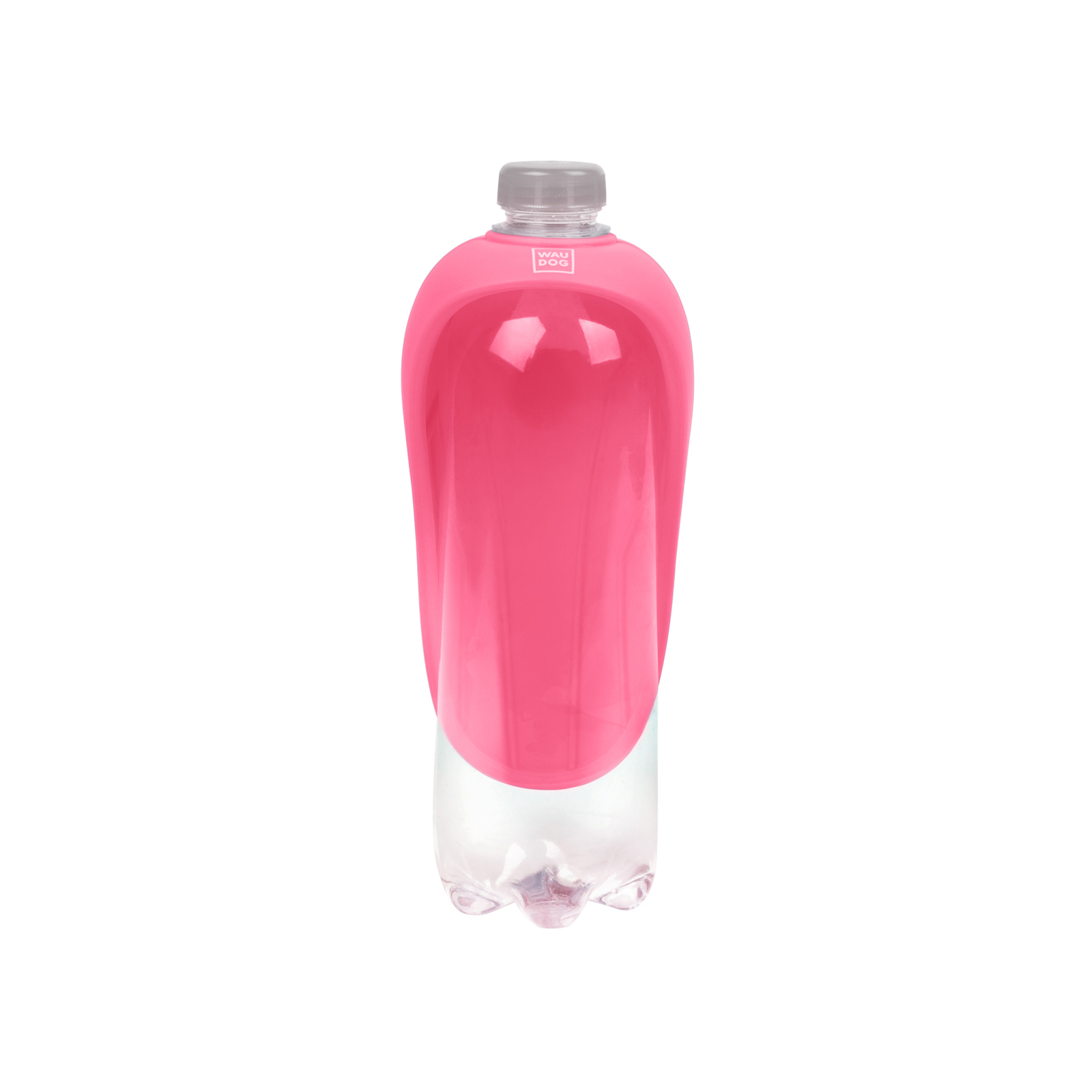 Универсальная посуда для животных WAUDOG Silicone Поилка-насадка на бутылку 165х90 мм розовая (50777) изображение 4