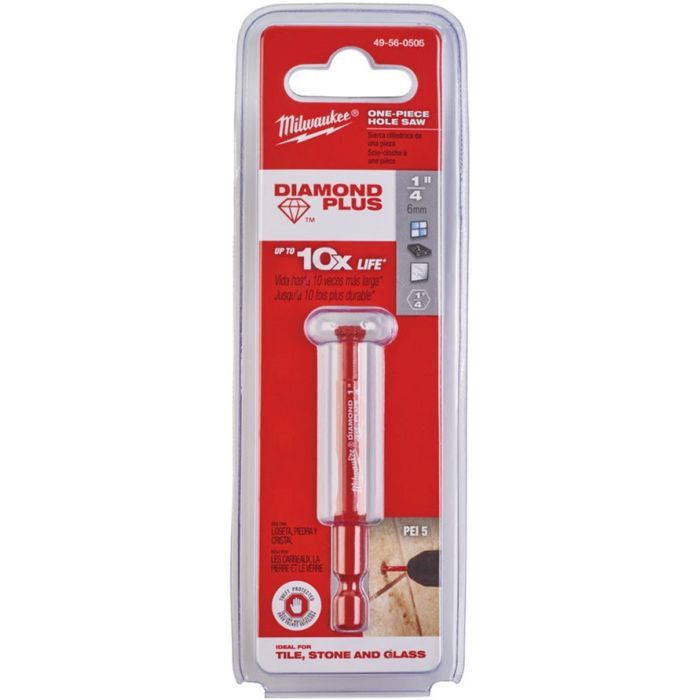 Коронка Milwaukee алмазная Diamond Plus 20мм, с хвостовиком (49560515) изображение 2