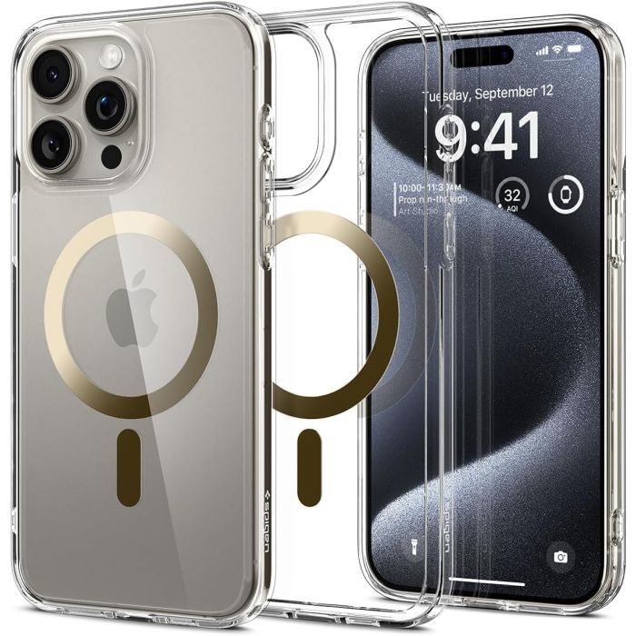 Чехол для мобильного телефона Spigen Apple iPhone 15 Pro Ultra Hybrid MagFit Gold (ACS06718) изображение 2