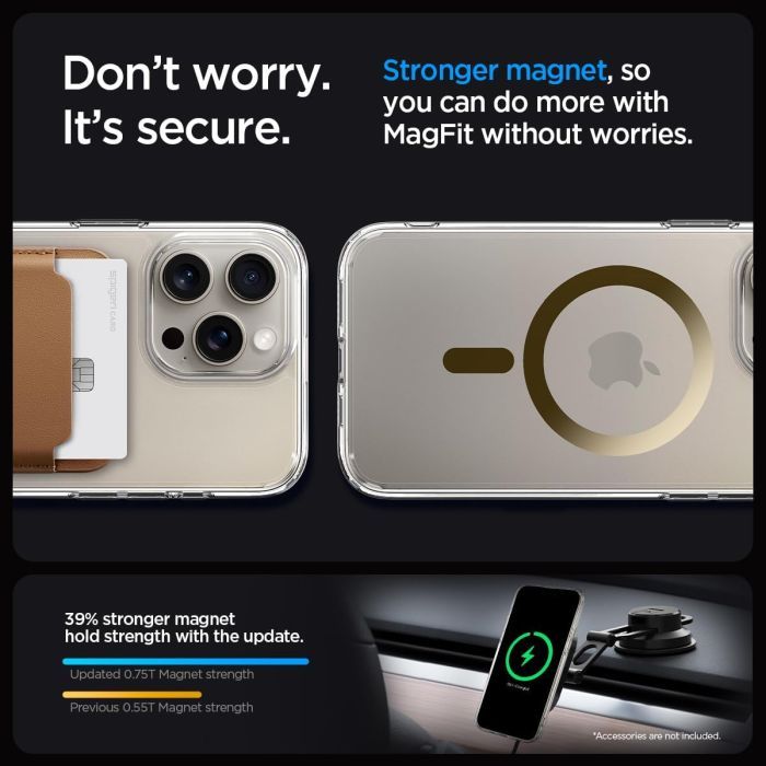 Чехол для мобильного телефона Spigen Apple iPhone 15 Pro Ultra Hybrid MagFit Gold (ACS06718) изображение 6