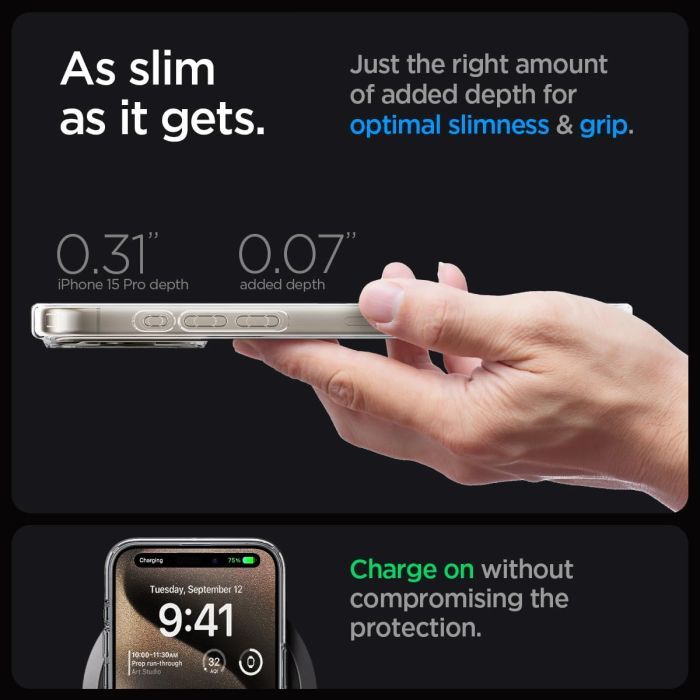 Чехол для мобильного телефона Spigen Apple iPhone 15 Pro Ultra Hybrid MagFit Gold (ACS06718) изображение 7