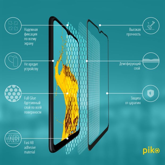 Скло захисне Piko Full Glue Samsung A22 (1283126512582) зображення 3