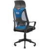 Офисное кресло Richman Профи Пластик Пиастра Сетка черная + синяя (ADD0003190) изображение 4