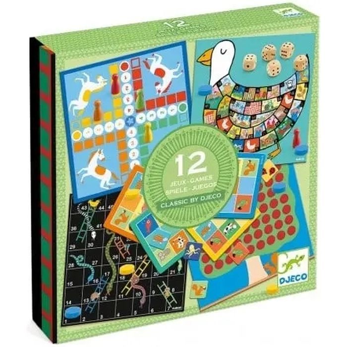 Настольная игра Djeco Набор классических игр 12 в 1 (DJ05218)