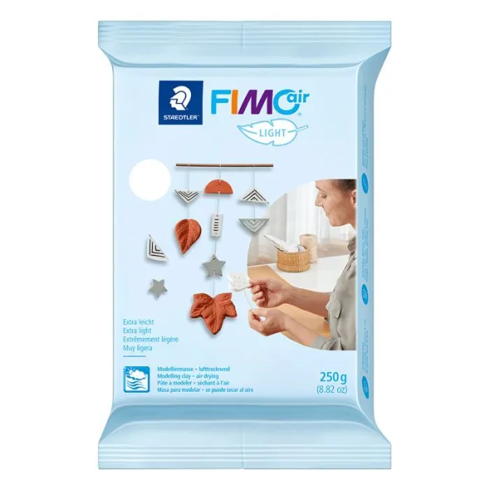 Пластика Fimo Air Light самозастывающая, белая, 250 г (4007817813041)