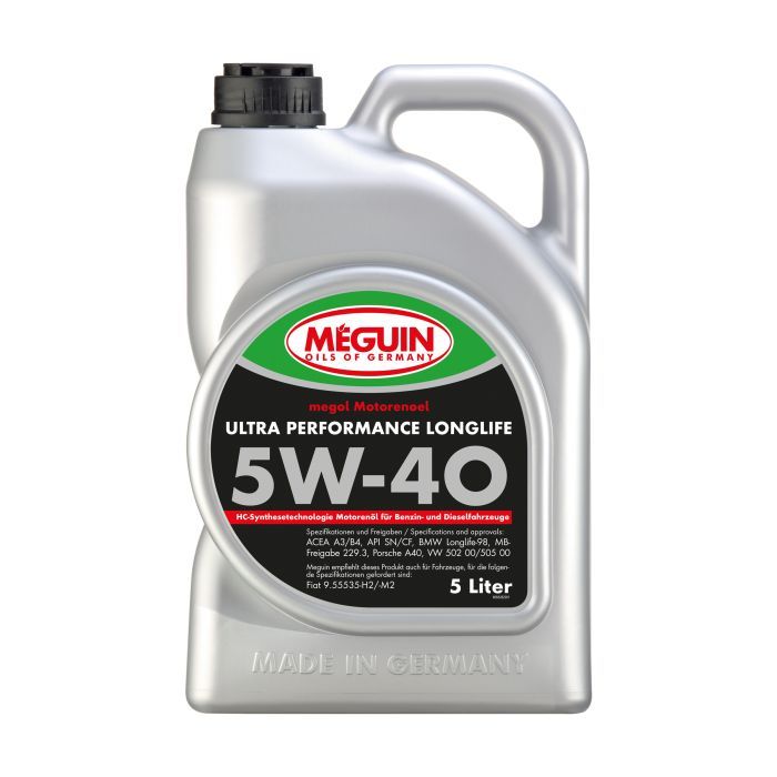 Моторное масло Meguin ULTRA PERFORMANCE LONGLIFE SAE 5W-40 5л (6328)