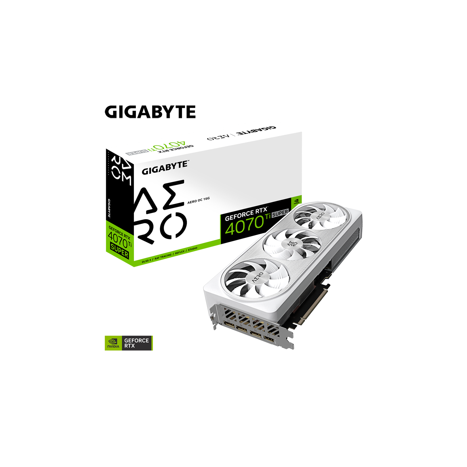 Видеокарта GIGABYTE GeForce RTX4070Ti SUPER 16Gb AERO OC (GV-N407TSAERO OC-16GD) изображение 9