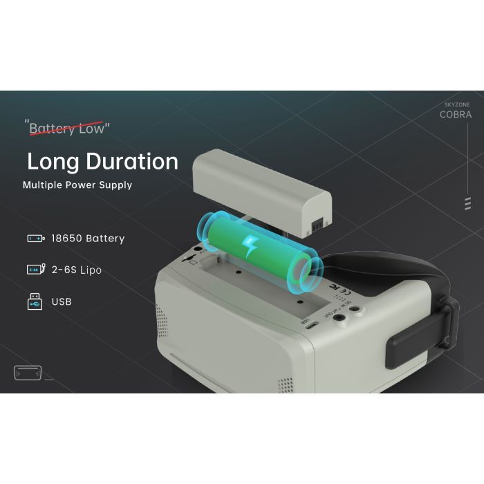Очки FPV Skyzone Cobra X V4 Diversity DVR 5.8GHz 56CH L,X Band (COBRAX5G) изображение 4