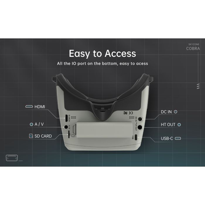 Очки FPV Skyzone Cobra X V4 Diversity DVR 5.8GHz 56CH L,X Band (COBRAX5G) изображение 5