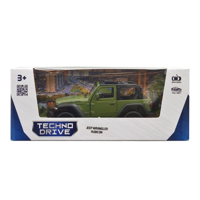 Машина TechnoDrive Jeep Wrangler Rubicon 2021 зеленый (250339U) изображение 11