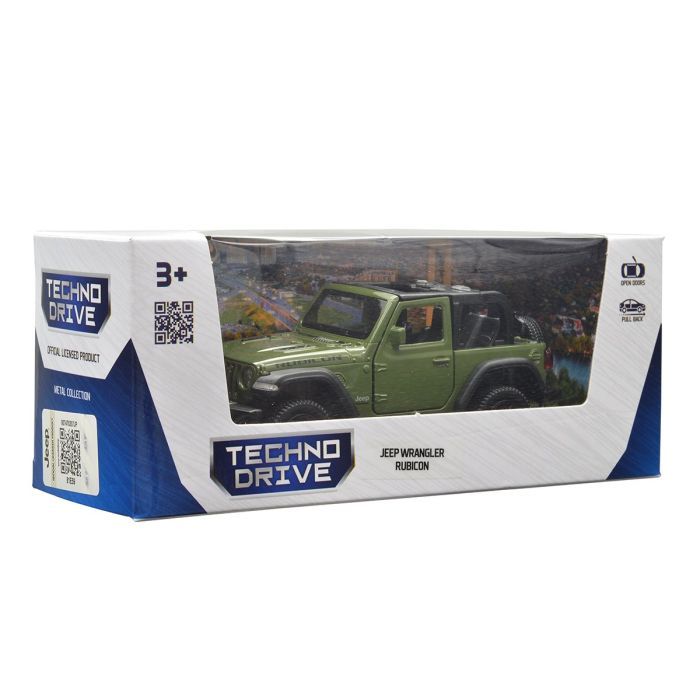 Машина TechnoDrive Jeep Wrangler Rubicon 2021 зеленый (250339U) изображение 2