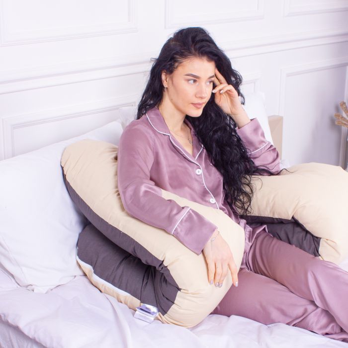 Подушка MirSon для вагітних і відпочинку Naturale Line №8001 U-подібна Marco (2200006178095) зображення 4