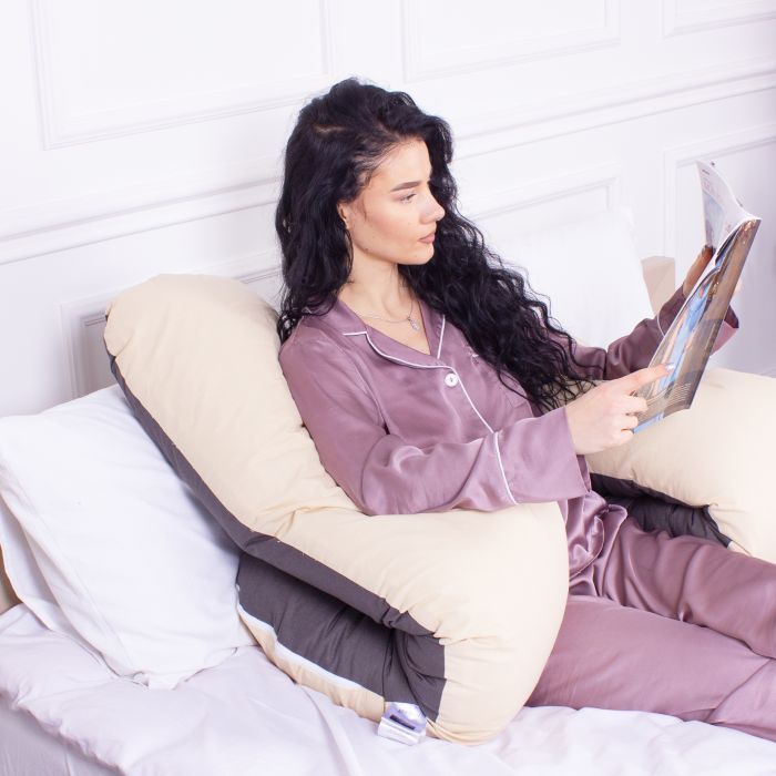Подушка MirSon для вагітних і відпочинку Naturale Line №8001 U-подібна Marco (2200006178095) зображення 5