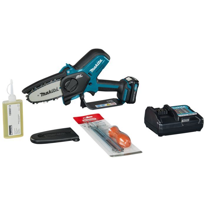 Ланцюгова пила Makita CXT, 12V, 100мм, 2Ah (UC100DWA) зображення 10