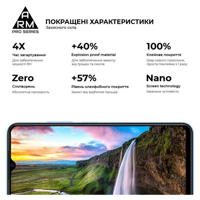 Скло захисне Armorstandart Pro ZTE Blade A54 4G Black (ARM70683) зображення 5