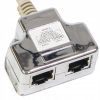 Разветвитель витой пары, UTP, cat.5e, 1*Male/RJ45-2*Femail/RJ45 Hypernet (YT4-U2-U2) изображение 2