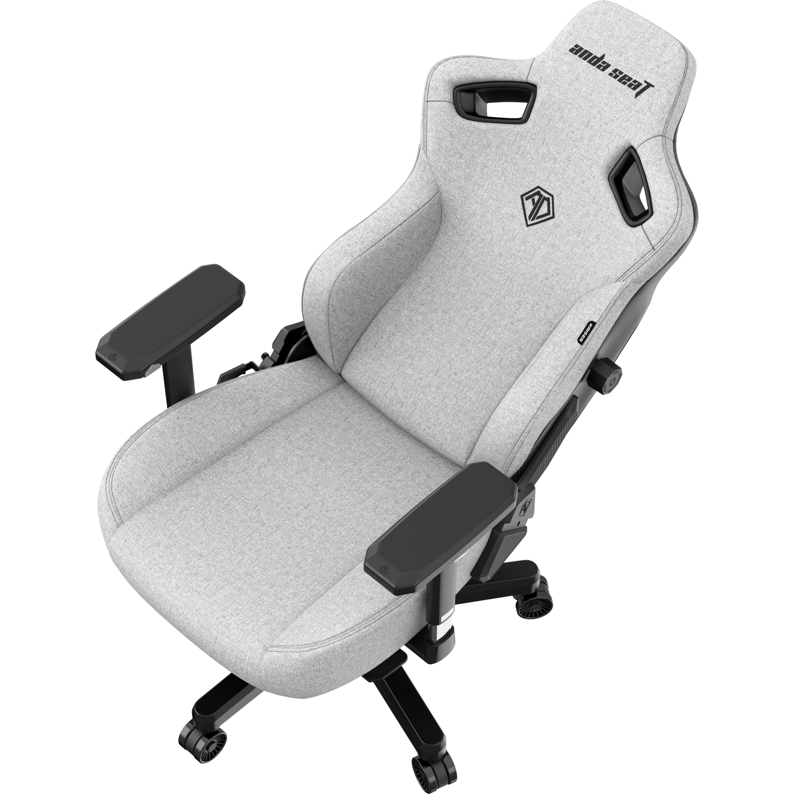 Кресло игровое Anda Seat Kaiser 3 Grey Fabric Size XL (AD12YDC-XL-01-G-PV/F) изображение 10