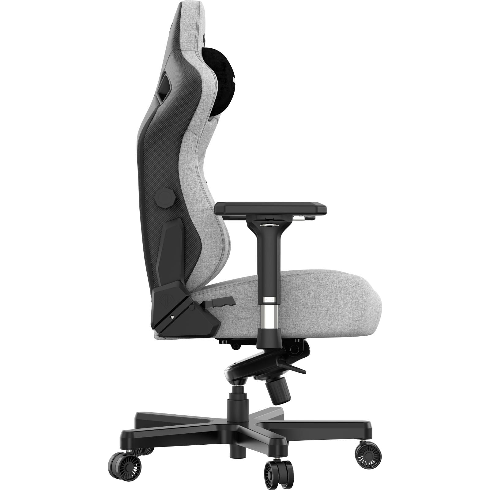 Кресло игровое Anda Seat Kaiser 3 Fabric Size XL Black (AD12YDC-XL-01-B-CF) изображение 4