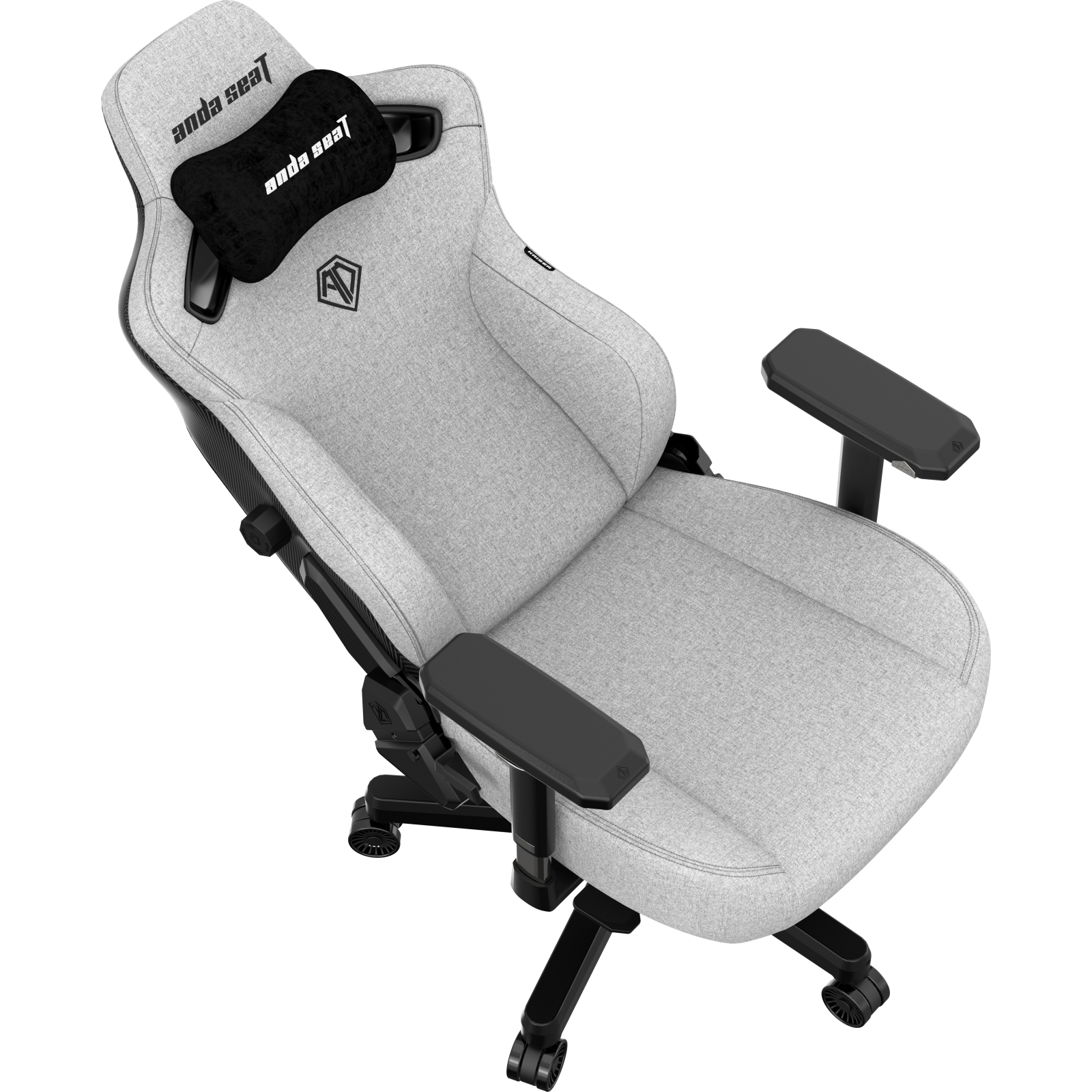 Кресло игровое Anda Seat Kaiser 3 Fabric Size XL Black (AD12YDC-XL-01-B-CF) изображение 8