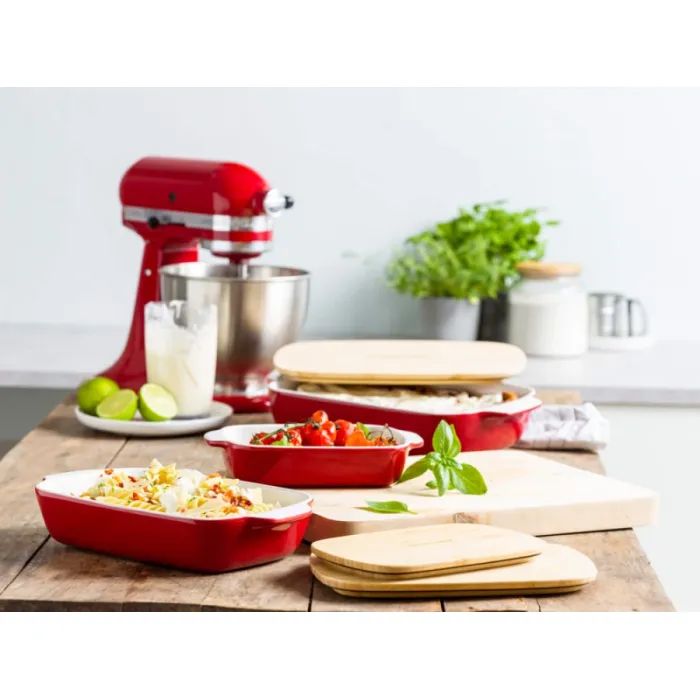 Форма для выпечки KitchenAid з кришкою керамогранітна 0,9 л Кремова (CC006105-001) изображение 5