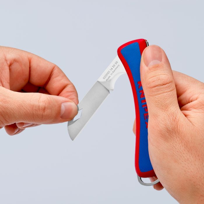 Нож монтажный KNIPEX электрика складной (16 20 50 SB) изображение 3