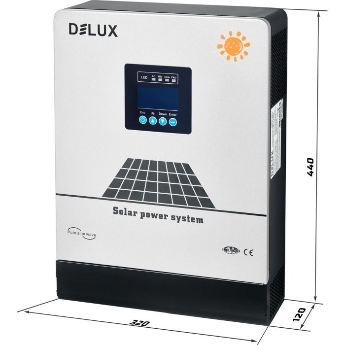Инвертор Delux NKH-3KW 24V 60А MPPT (90021794) изображение 2