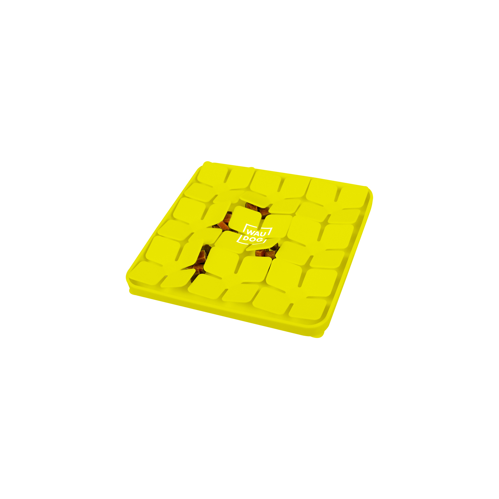 Универсальная посуда для животных WAUDOG Silicone Коврик для поиска корма 20х20х1.7 см желтый (23518) изображение 4