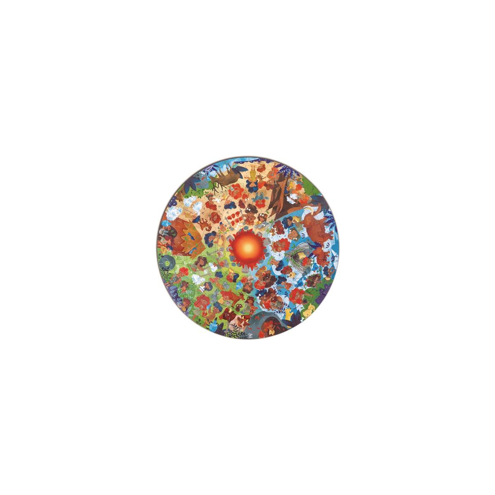 Пазл Hape круглий Кам'яний вік 100 елементів (E1638) зображення 2