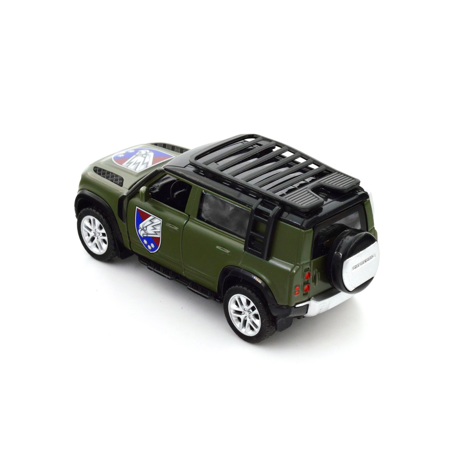 Машина Techno Drive Автомодель серии Шевроны Героев - Land Rover Defender 110 - 25 ОПДБр (250289M) изображение 10