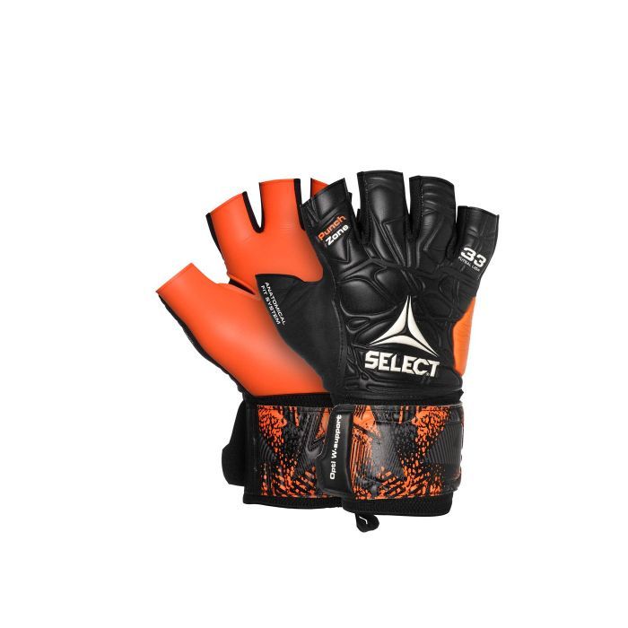 Вратарские перчатки Select Goalkeeper Gloves Futsal Liga 609330-201 33 10 (201) Чорно-помаранчові (5703543212088)