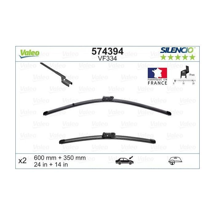 Щетка стеклоочистителя Valeo 574394 изображение 2