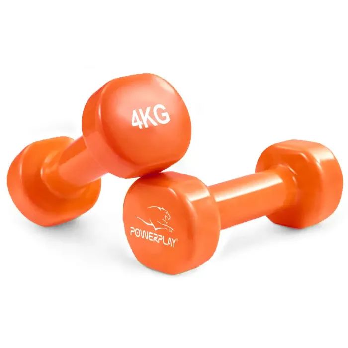 Гантель PowerPlay вінілові 4125 Achilles 2 х 3 кг Зелені (PP_4125_3kg_2in)