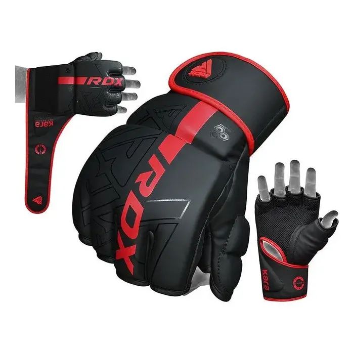 Перчатки для MMA RDX F6 Kara Matte Red Plus L/XL (GSR-F6MR-L/XL+) изображение 7