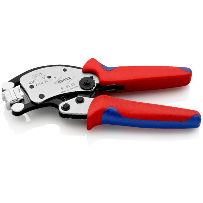 Затискач для клем KNIPEX с поворотной головкой, для контактных гильз (97 53 18) изображение 2