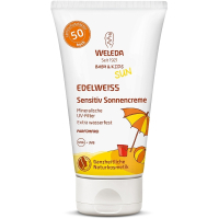 Засіб від засмаги Weleda Edelweiss Baby&Kids Sun SPF 50 Сонцезахисний крем для чутливої шкіри 50 мл (4001638500265)