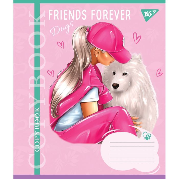 Зошит Yes Friends forever 24 аркушів лінія (767040) зображення 3