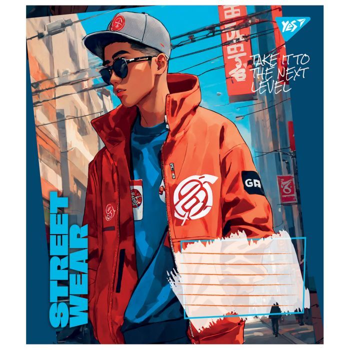 Зошит Yes Street wear 24 аркушів клітинка (767023) зображення 3