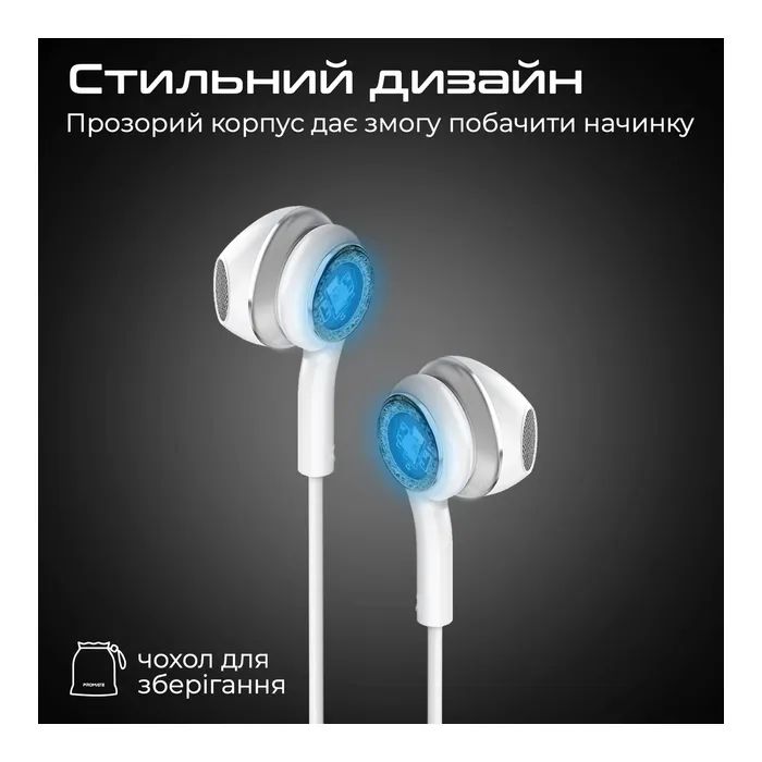Наушники Promate LumiBuds-C Black (lumibuds-c.black) изображение 4