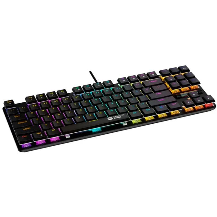 Клавиатура Canyon Cometstrike GK-50 RGB TKL USB UA Black (CND-SKB50-US) изображение 4