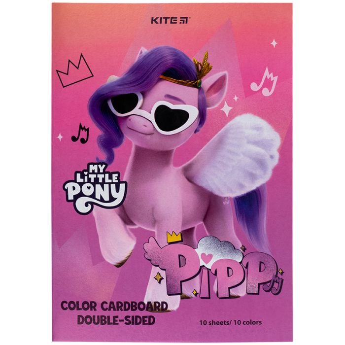 Цветной картон Kite А4 двухсторонний My Little Pony 10 листов (LP24-255)