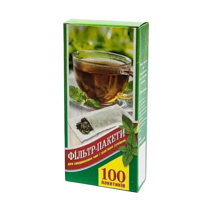 Фільтр-пакети для чаю Romus Еко 6.5х13 см 100 шт. (4820204820077)